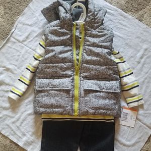 Boys puffer vest outfit